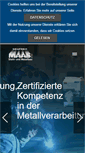 Mobile Screenshot of metallbau-maas.de